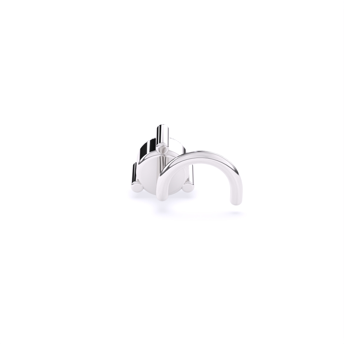 Round Solitaire Lab Diamond Nose Pin