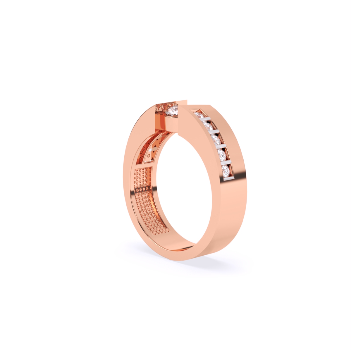 Round Solitaire Lab Diamond Couple Ring
