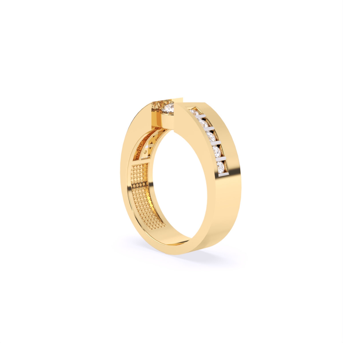 Round Solitaire Lab Diamond Couple Ring