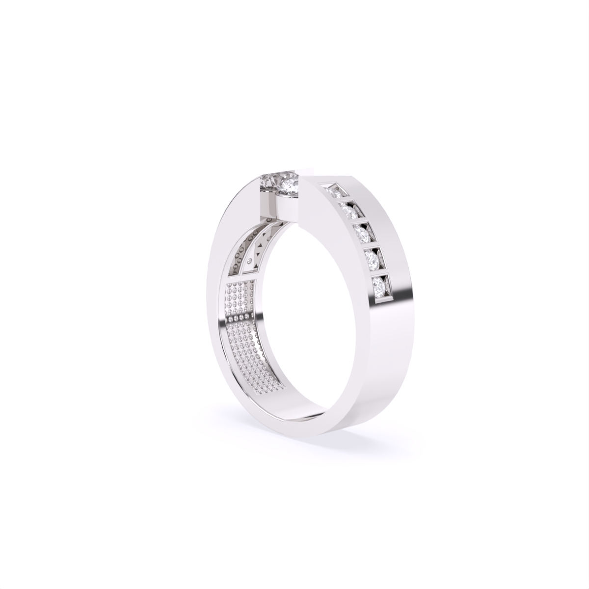Round Solitaire Lab Diamond Couple Ring