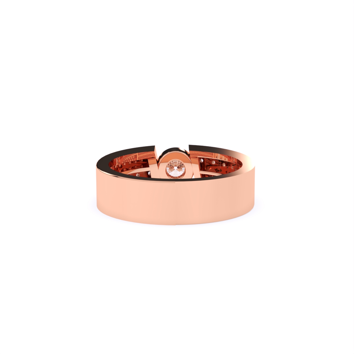 Round Solitaire Lab Diamond Couple Ring