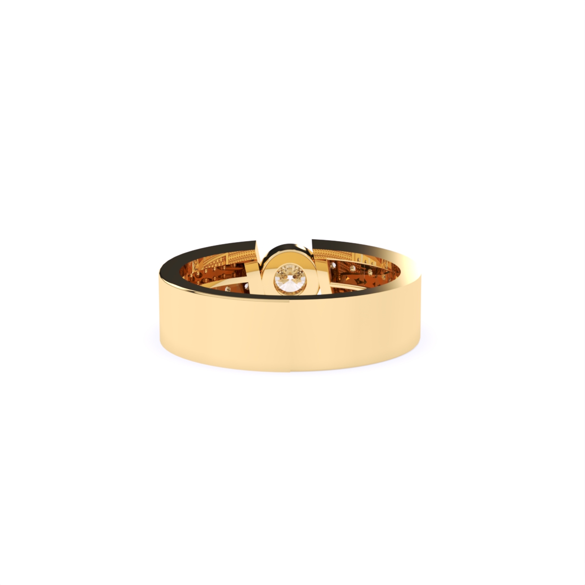 Round Solitaire Lab Diamond Couple Ring