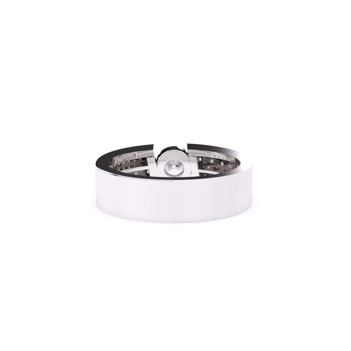 Round Solitaire Lab Diamond Couple Ring