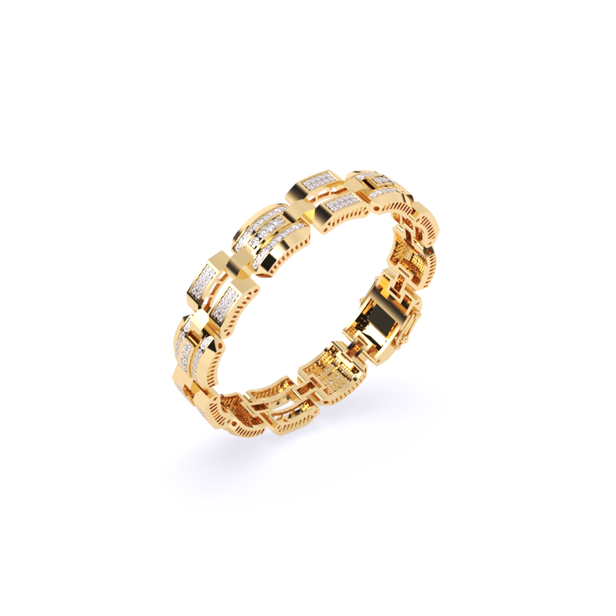 Timeless Elegance Lab Grown Diamond Men's Bracelet