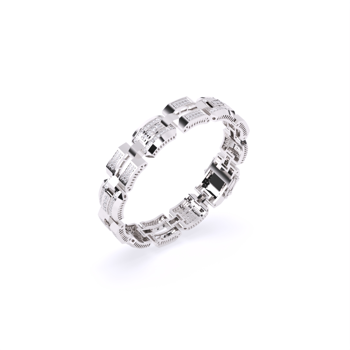 Timeless Elegance Lab Grown Diamond Men's Bracelet