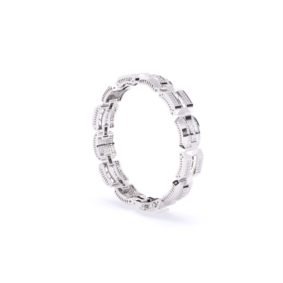 Timeless Elegance Lab Grown Diamond Men's Bracelet