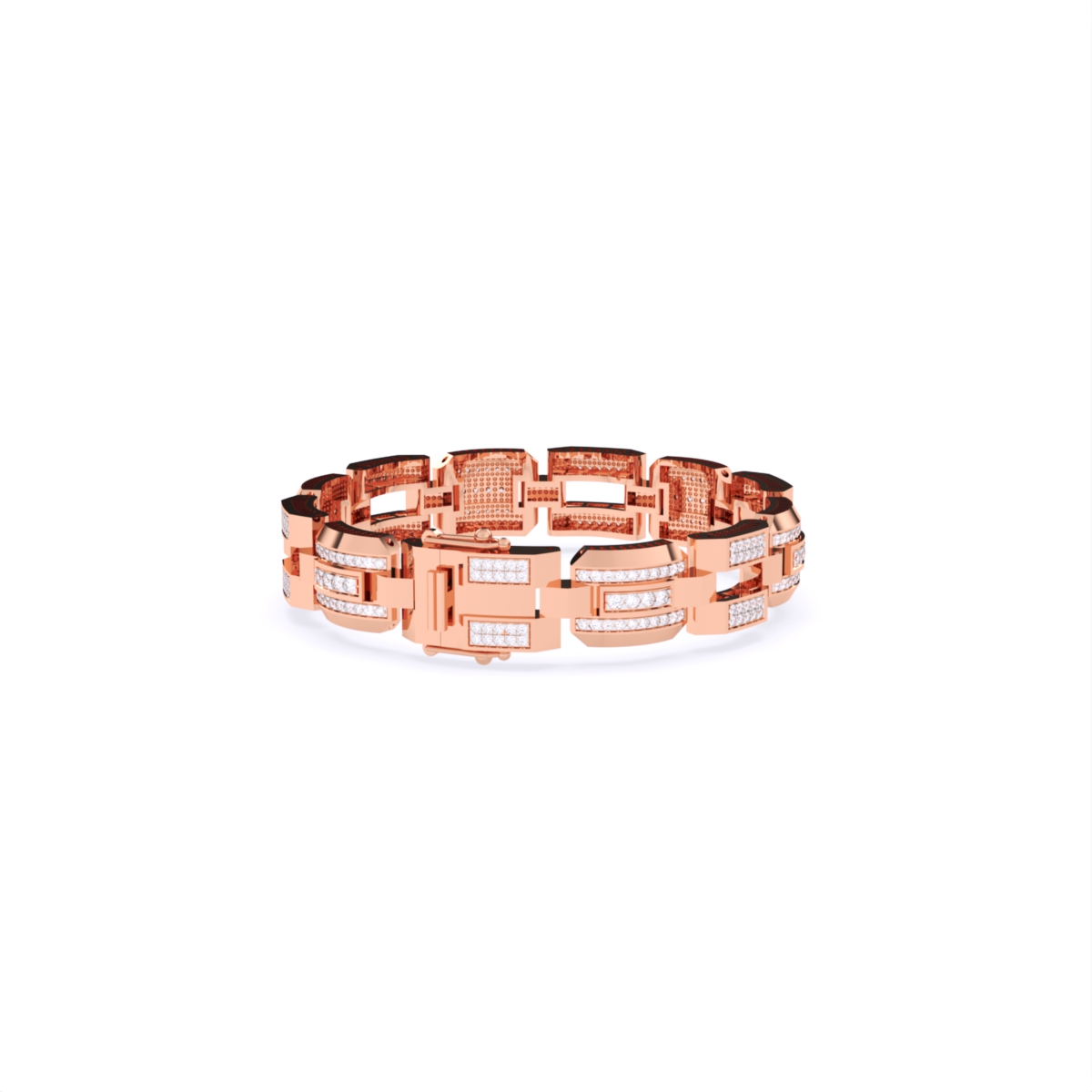 Timeless Elegance Lab Grown Diamond Men's Bracelet