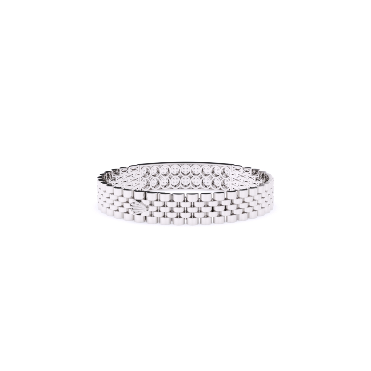 Luxurious Gold and Diamond Men's Bracelet