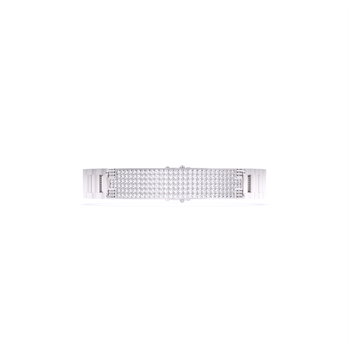 14Kt Round Men's Lab Grown Diamond Bracelet