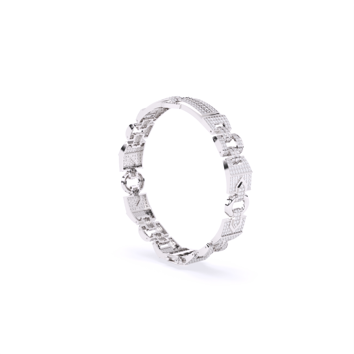 Lab Grown Diamond Bracelet For Men's
