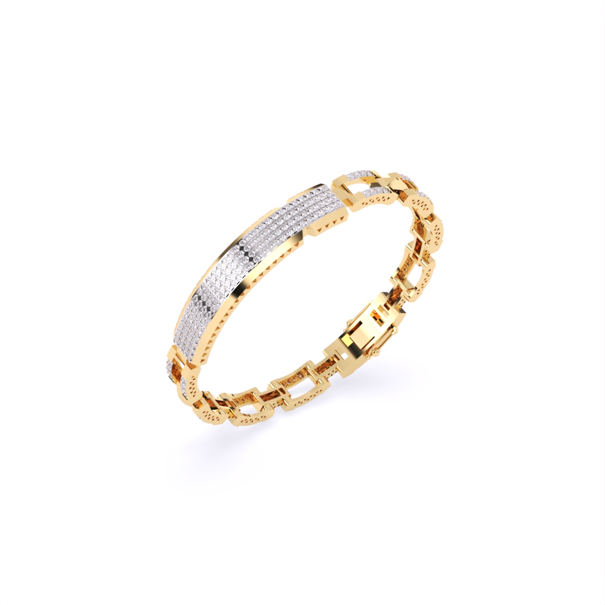 Fancy Lab Diamond Bracelet for Men