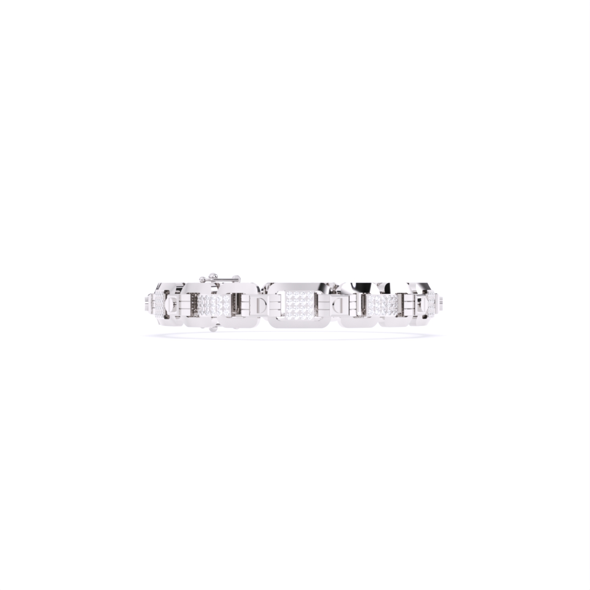 Luxurious Link-Style Men's Bracelet in Gold