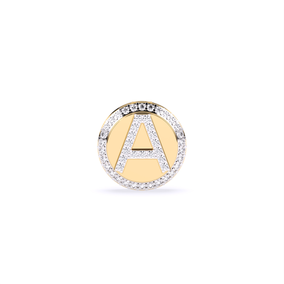 Custom Lab Grown Diamond Letter Cufflinks