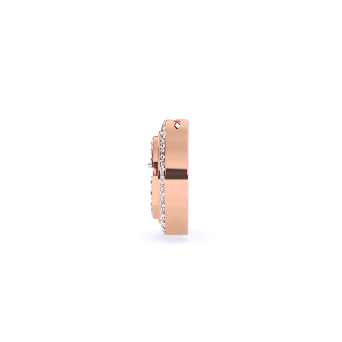 G Letter Lab Diamond Gold Cufflinks