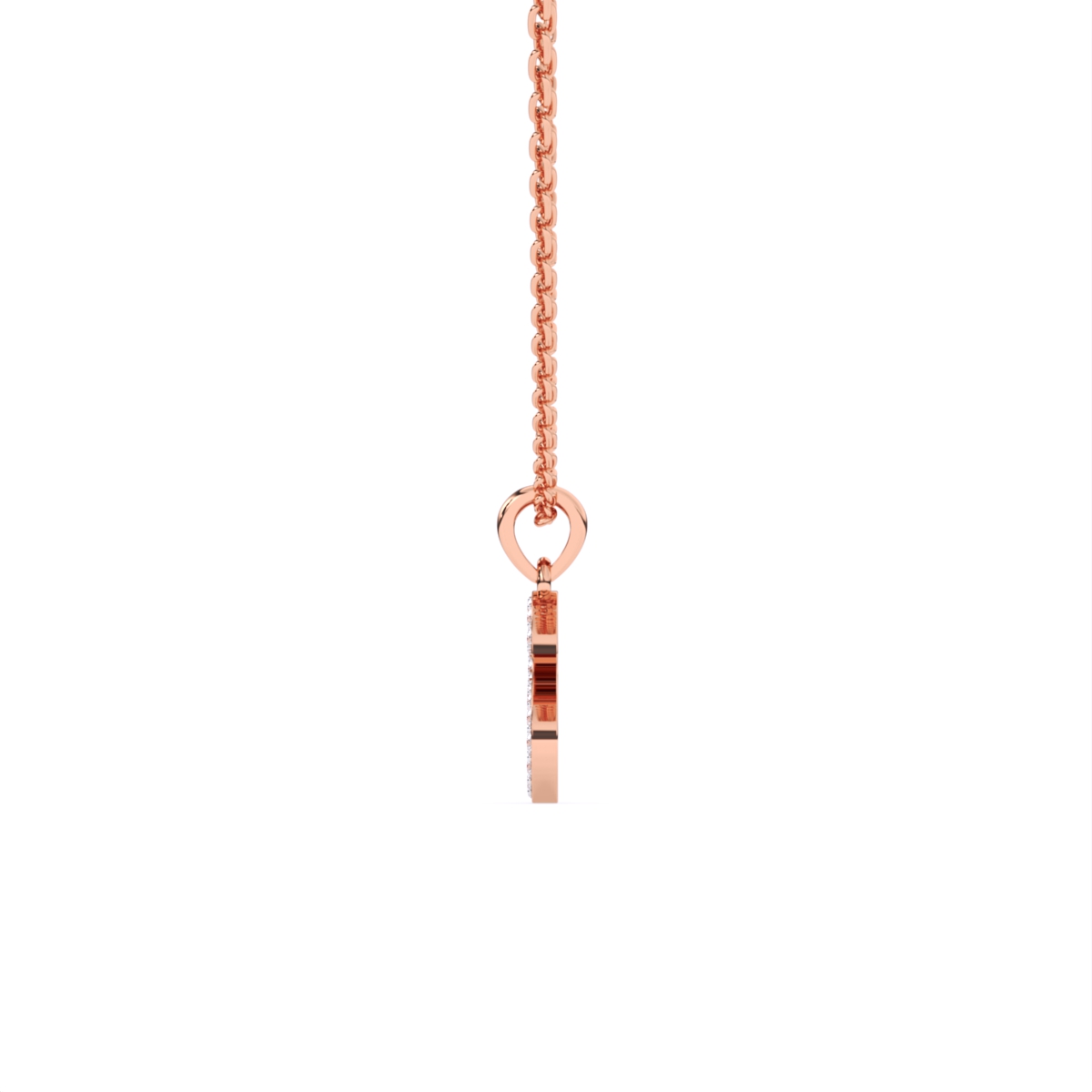 S Lab Grown Diamond letter Pendant