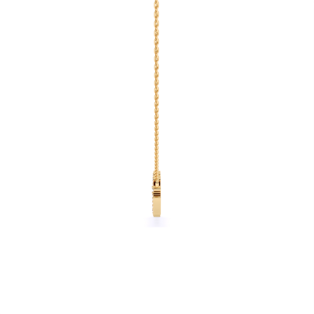 Custom Name Pendant Lab Diamond Necklace