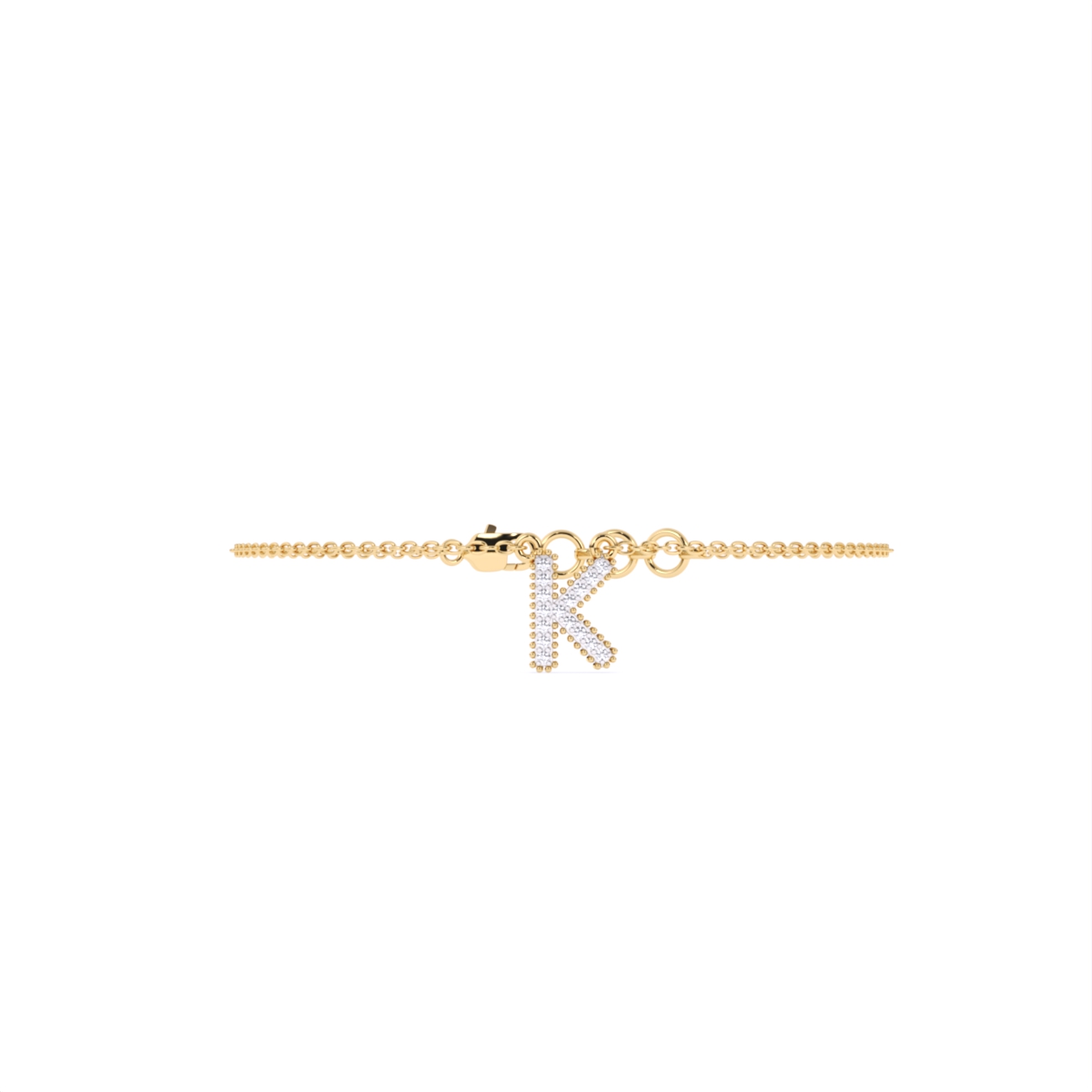 K Custom Name Lab Diamond Bracelet