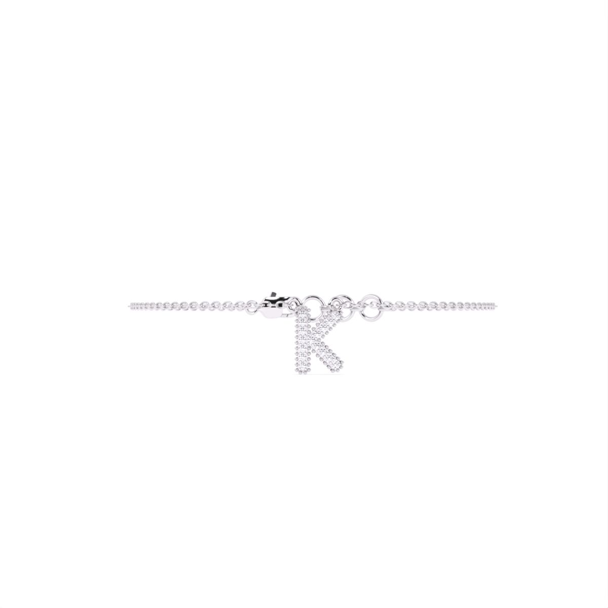 K Custom Name Lab Diamond Bracelet