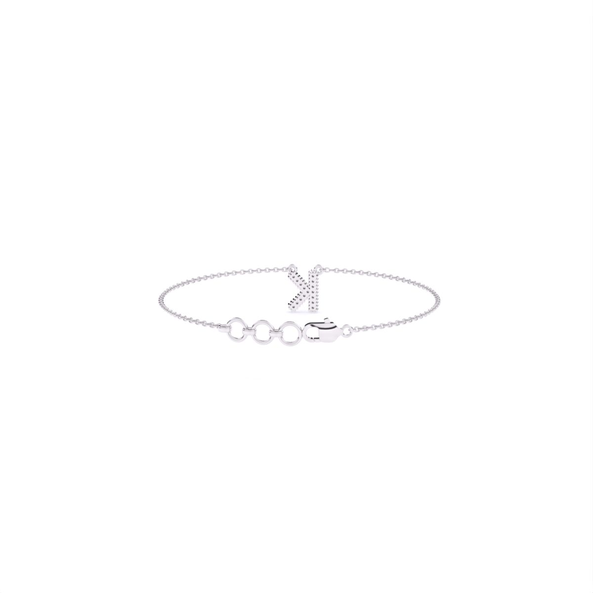 K Custom Name Lab Diamond Bracelet