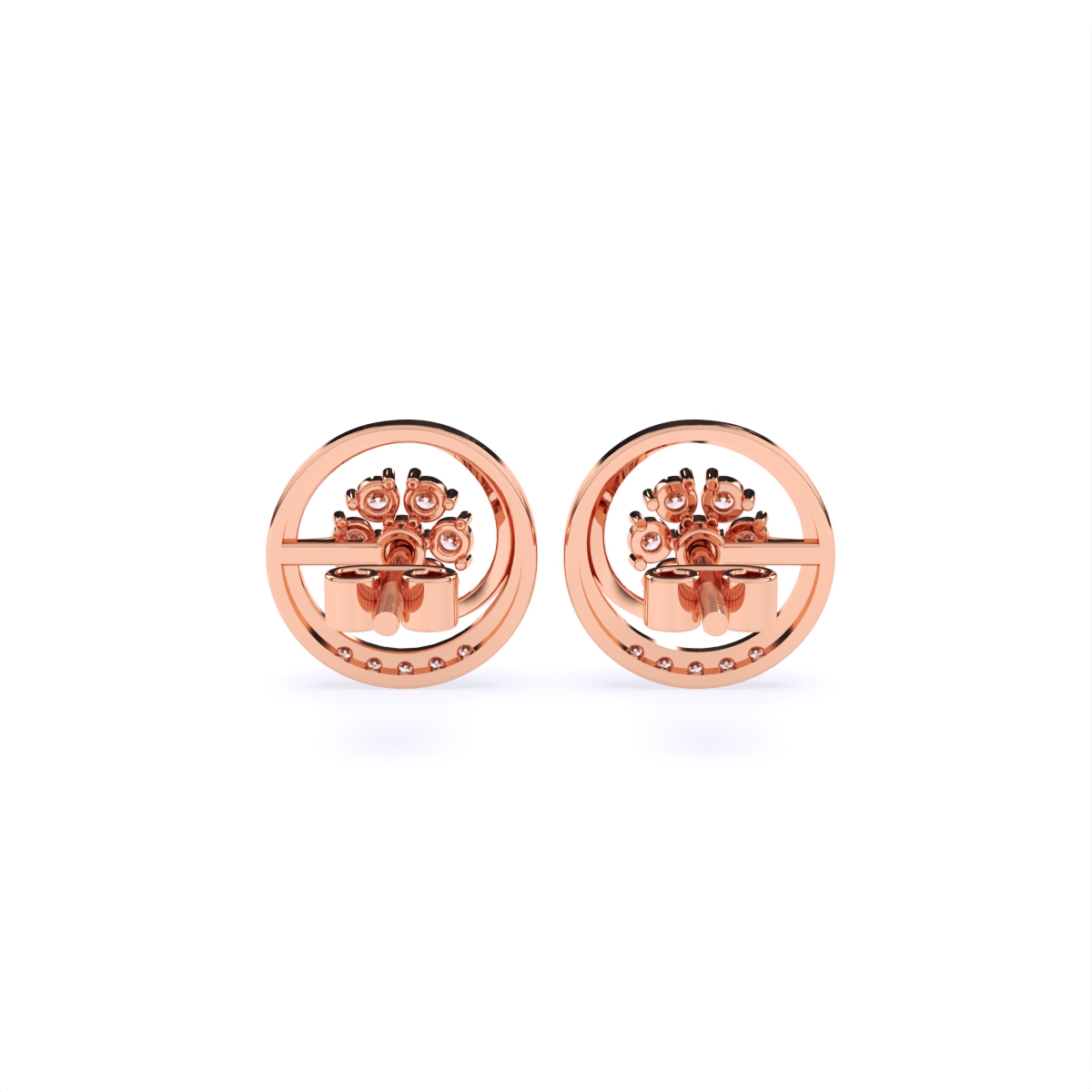Sparkling Classic Lab Diamond Cluster Studs