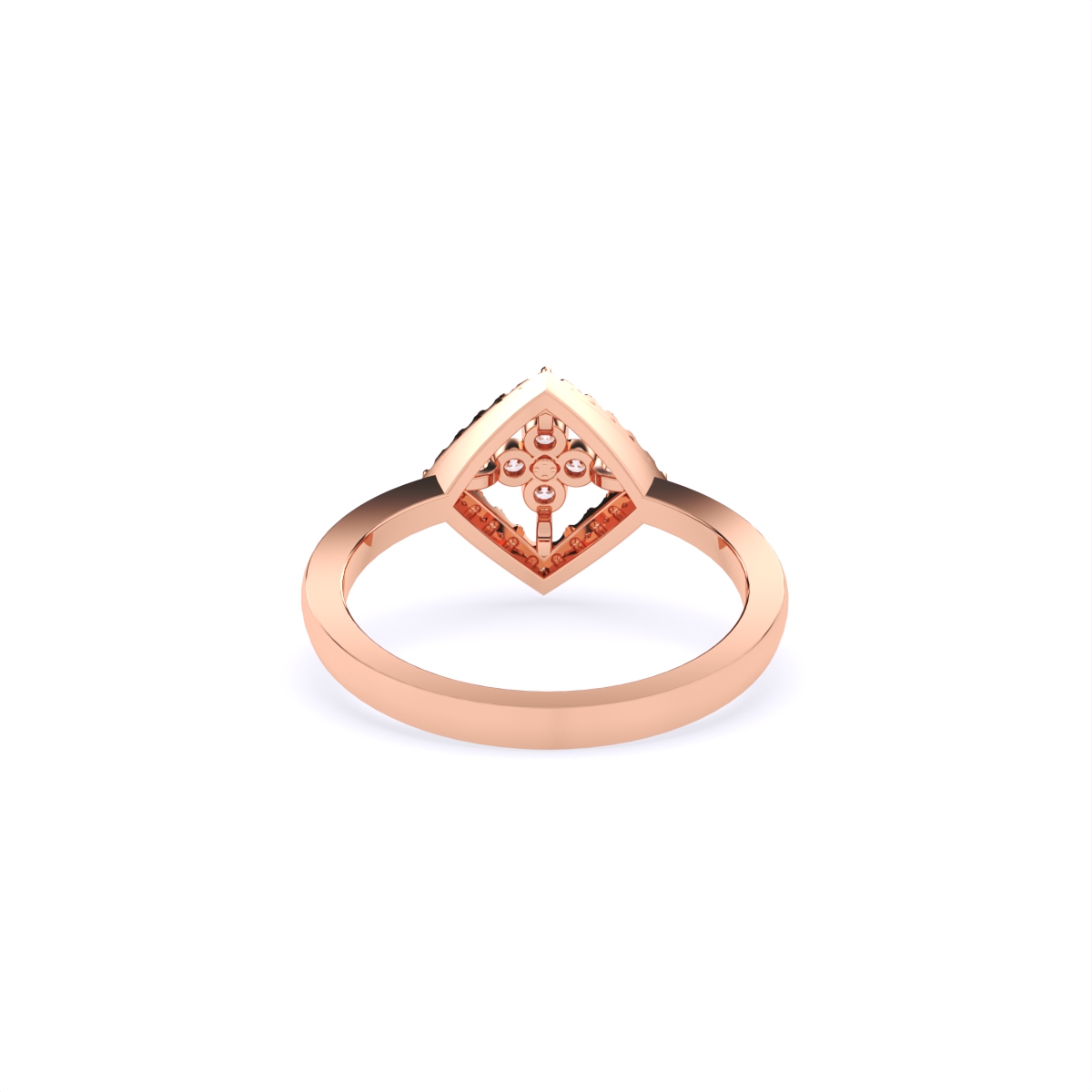 Dainty Square Lab Grown Diamond Ring