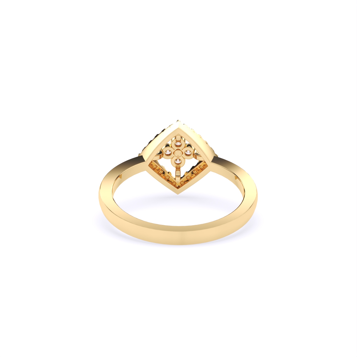 Dainty Square Lab Grown Diamond Ring
