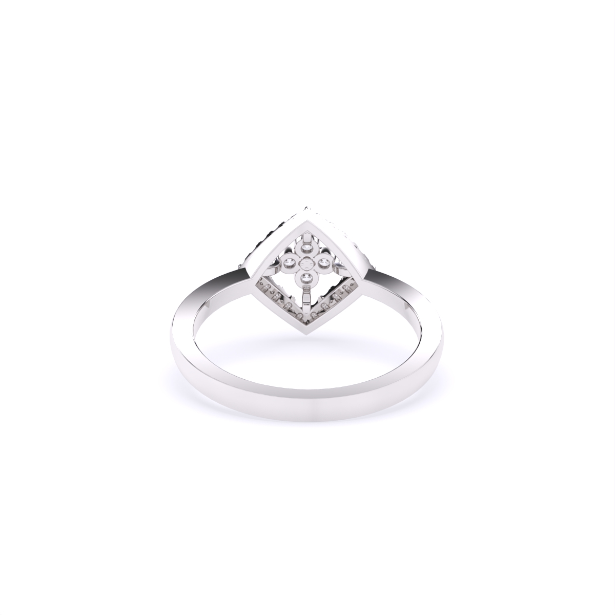 Dainty Square Lab Grown Diamond Ring