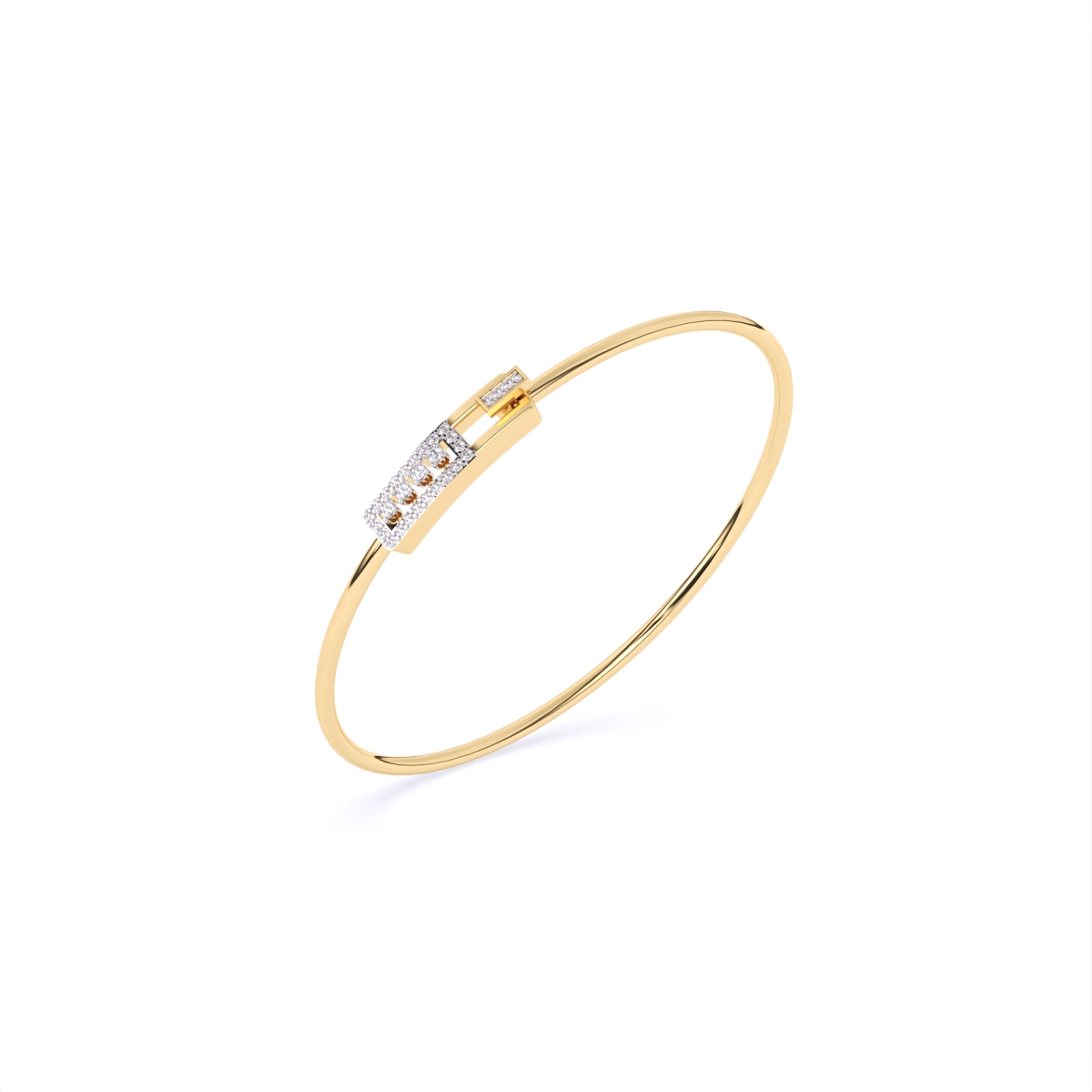Classic Lab Grown Diamond Gold Bracelet