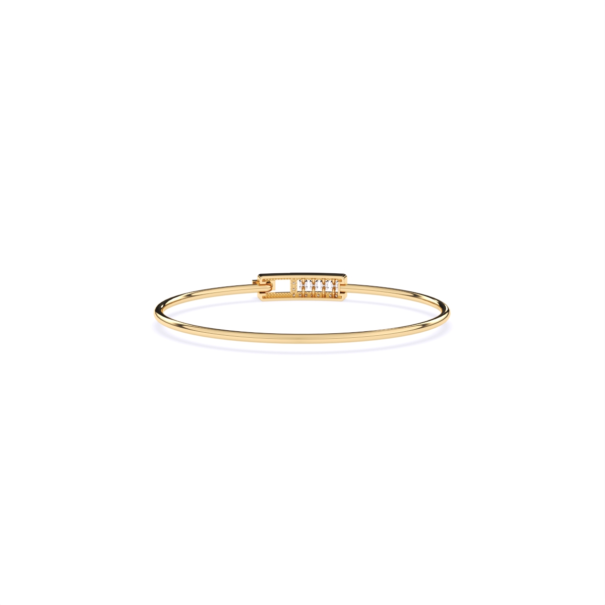 Classic Lab Grown Diamond Gold Bracelet
