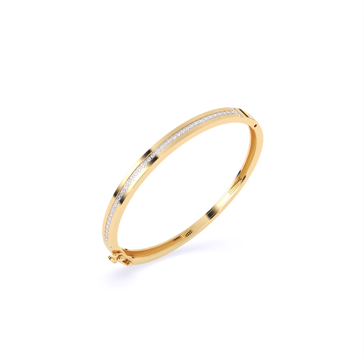 Shimmering Gold and Lab Diamond Crown Star Bracelet