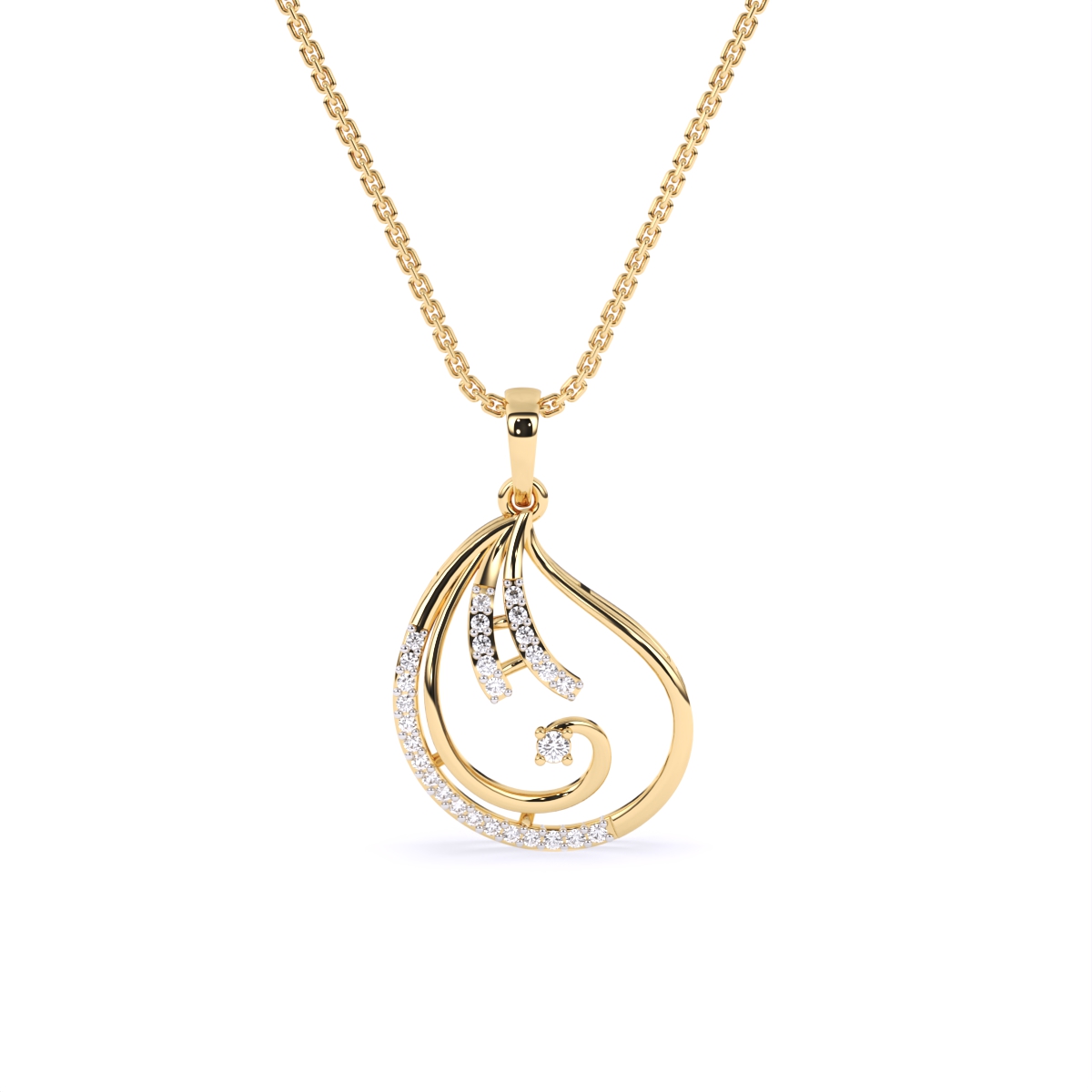 Elegant Stylish Lab Grown Diamond Pendant