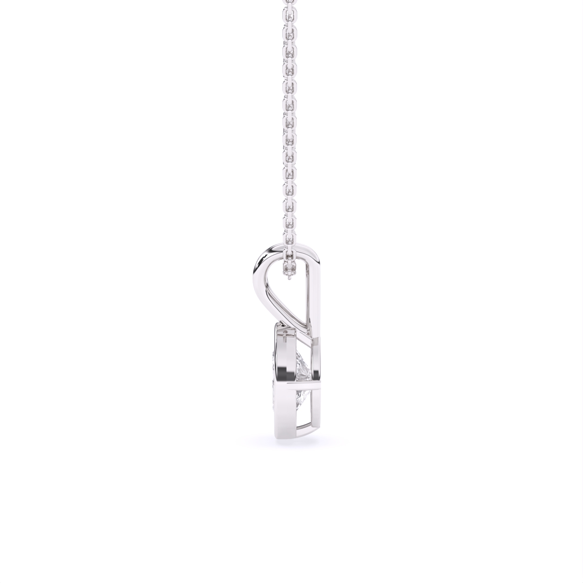 Oval Solitaire Lab Grown Diamond Pendant