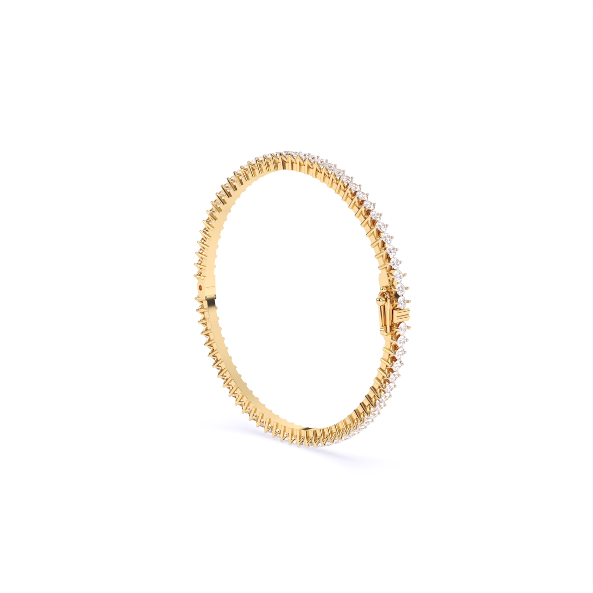 Round Solitaire Lab Grown Diamond Bangles