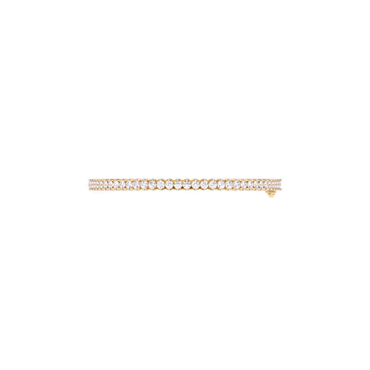 Round Solitaire Lab Grown Diamond Bangles