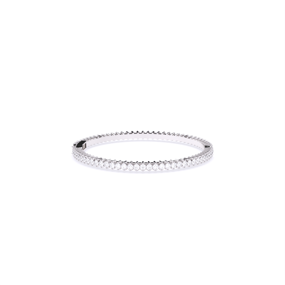 Round Solitaire Lab Grown Diamond Bangles