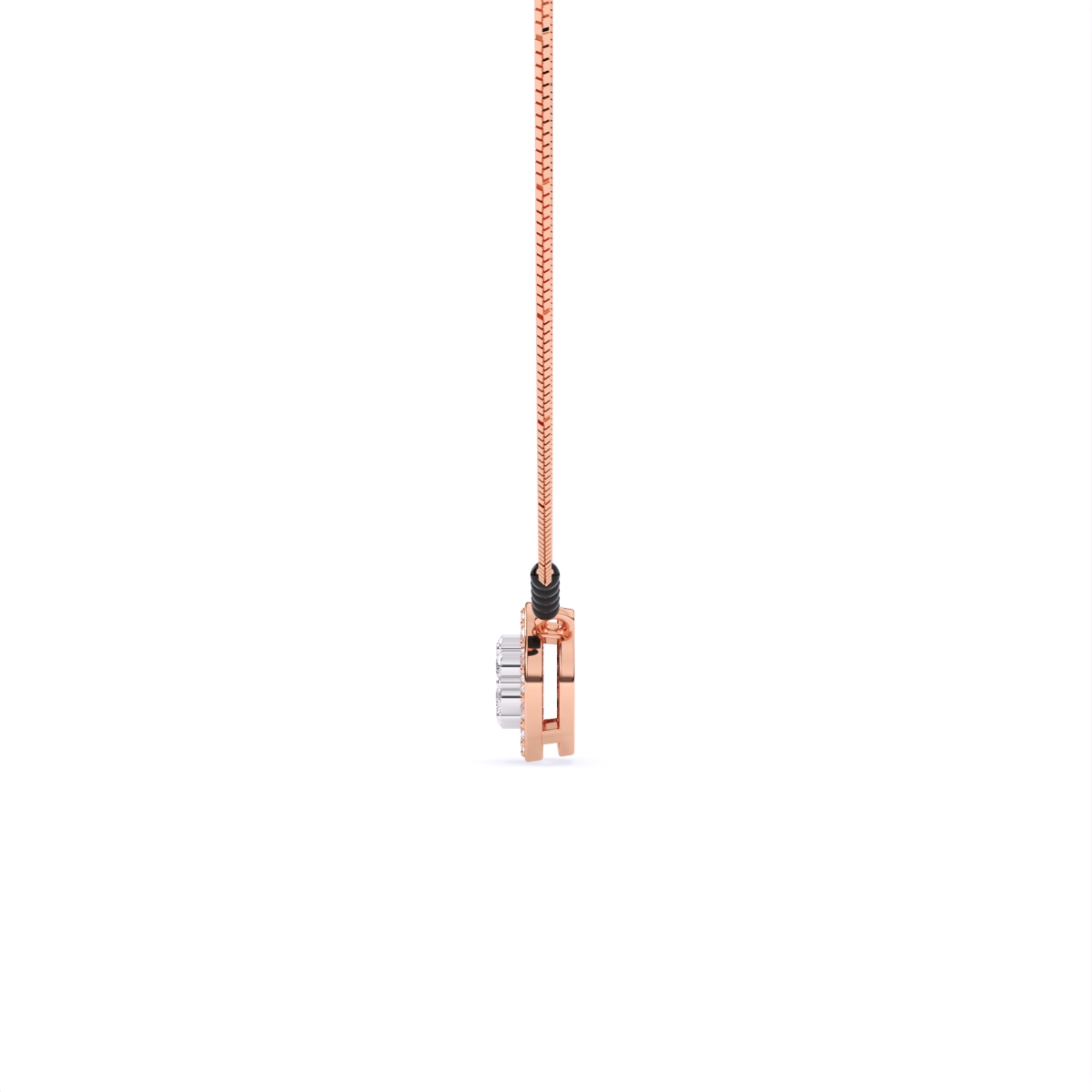 Round Lab Diamond Daily Wear Mangalsutra
