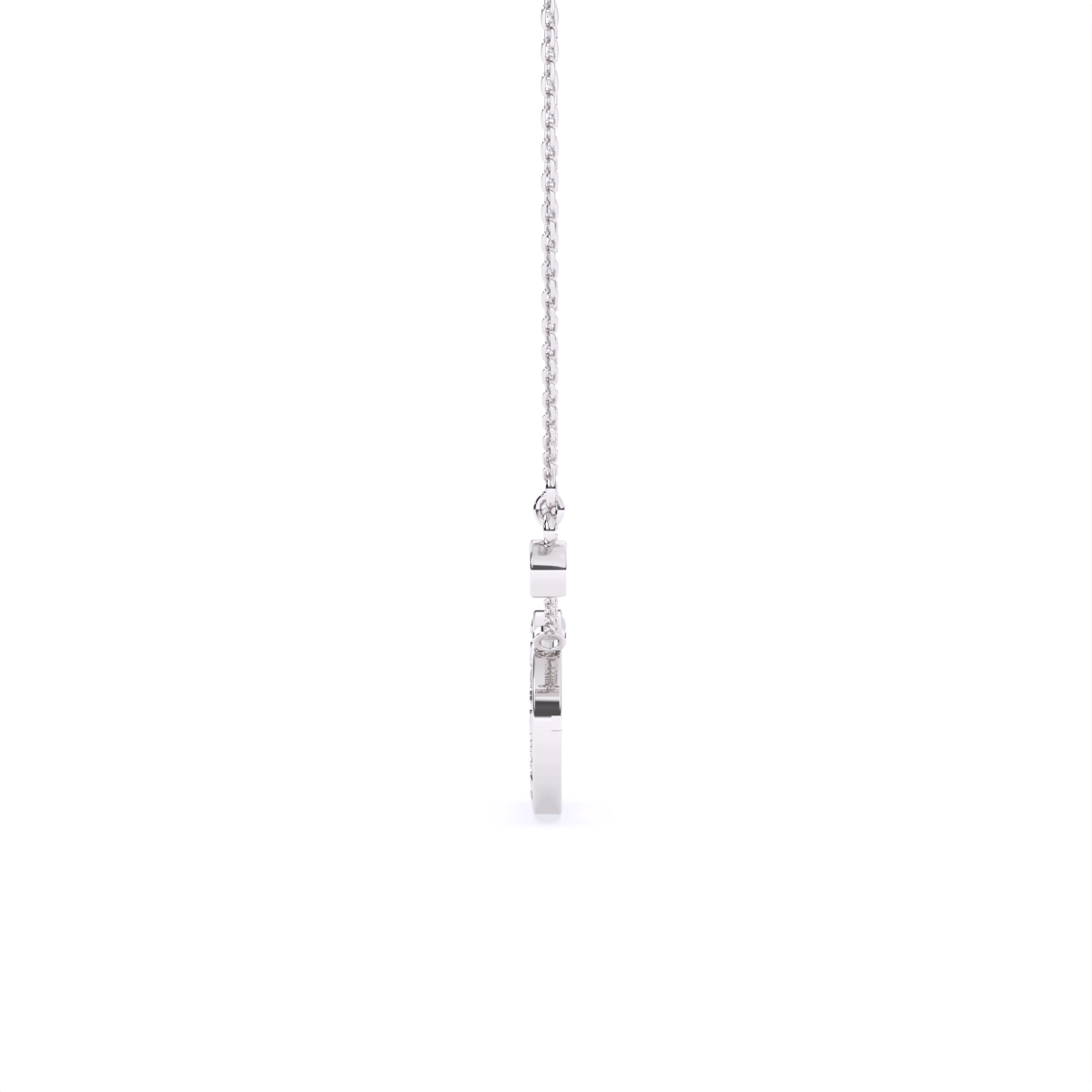 Circle Gold Lab Grown Diamond Necklace