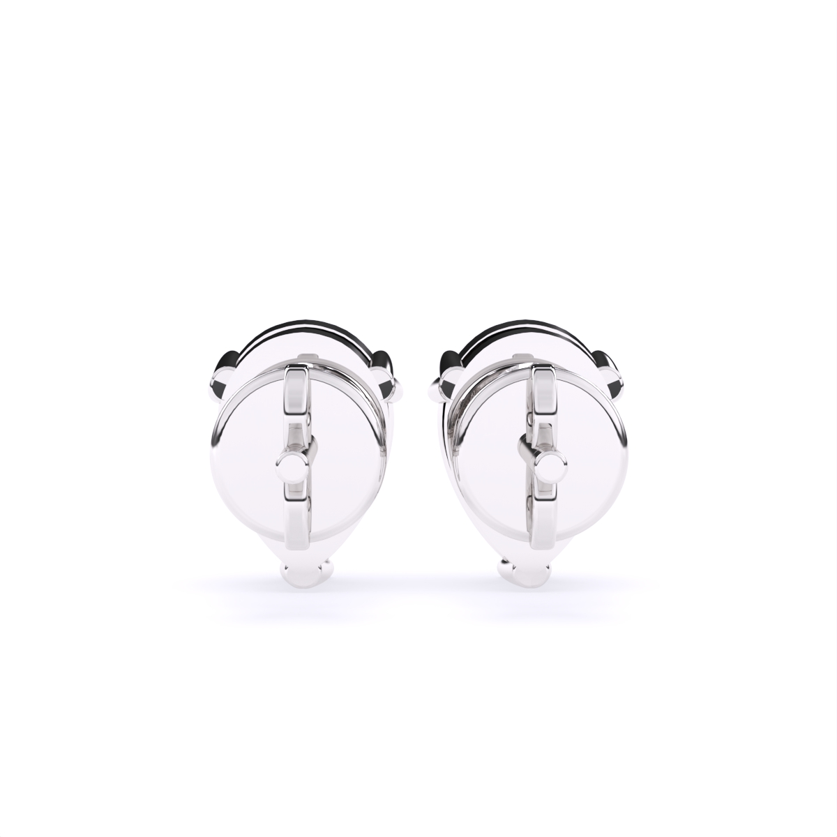 Pear Solitaire Lab Grown Diamond Stud Earrings