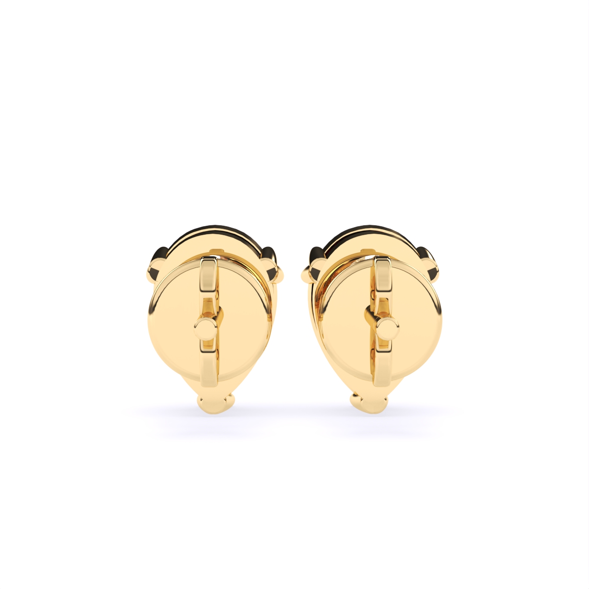Pear Solitaire Lab Grown Diamond Stud Earrings
