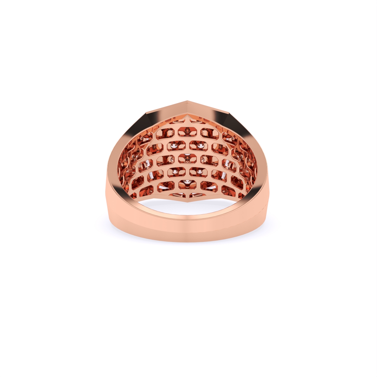 14Kt Gold Lab Grown Diamond Men's Ring