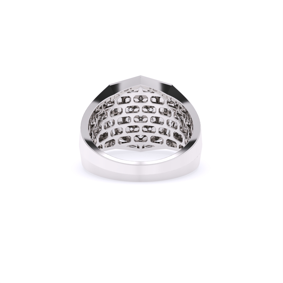 14Kt Gold Lab Grown Diamond Men's Ring