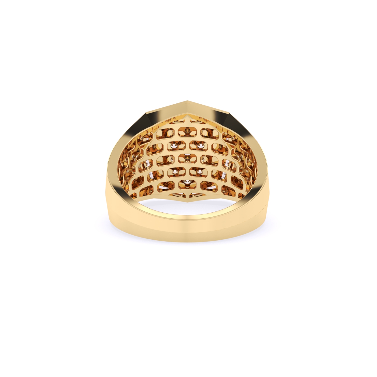 14Kt Gold Lab Grown Diamond Men's Ring
