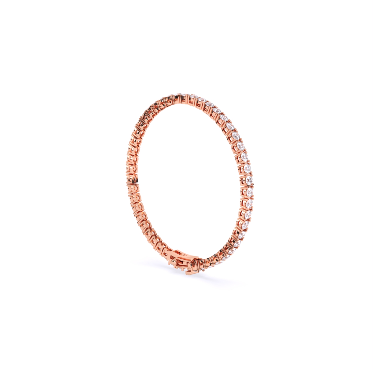 Trendy Solitaire Lab Grown Diamond Tennis Bracelet