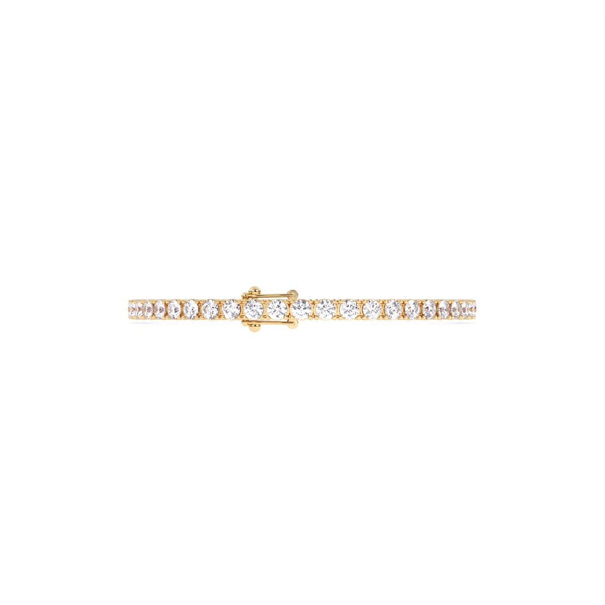 Trendy Solitaire Lab Grown Diamond Tennis Bracelet