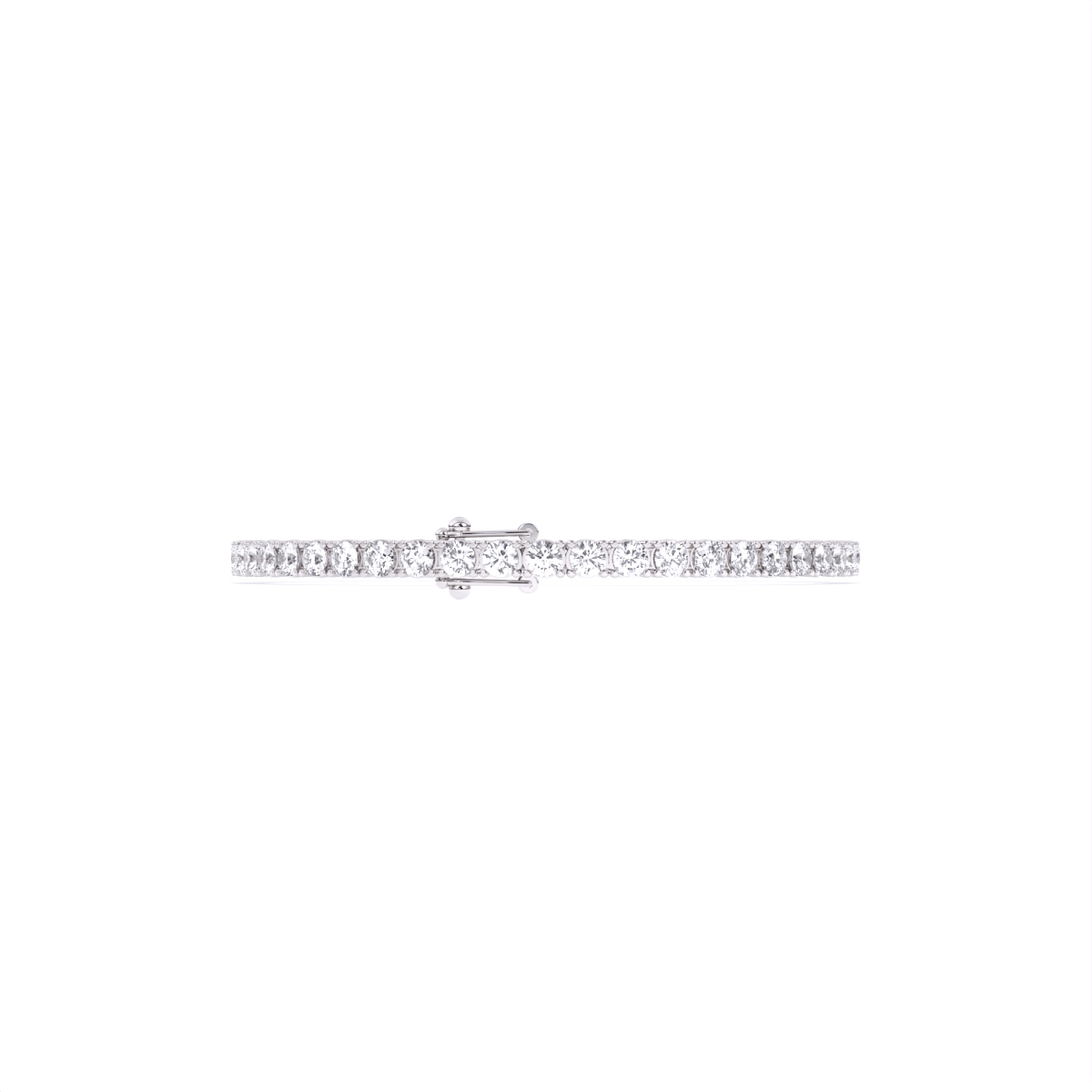 Trendy Solitaire Lab Grown Diamond Tennis Bracelet