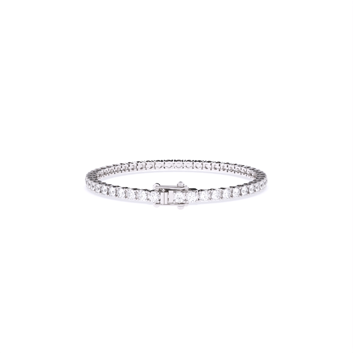 Trendy Solitaire Lab Grown Diamond Tennis Bracelet