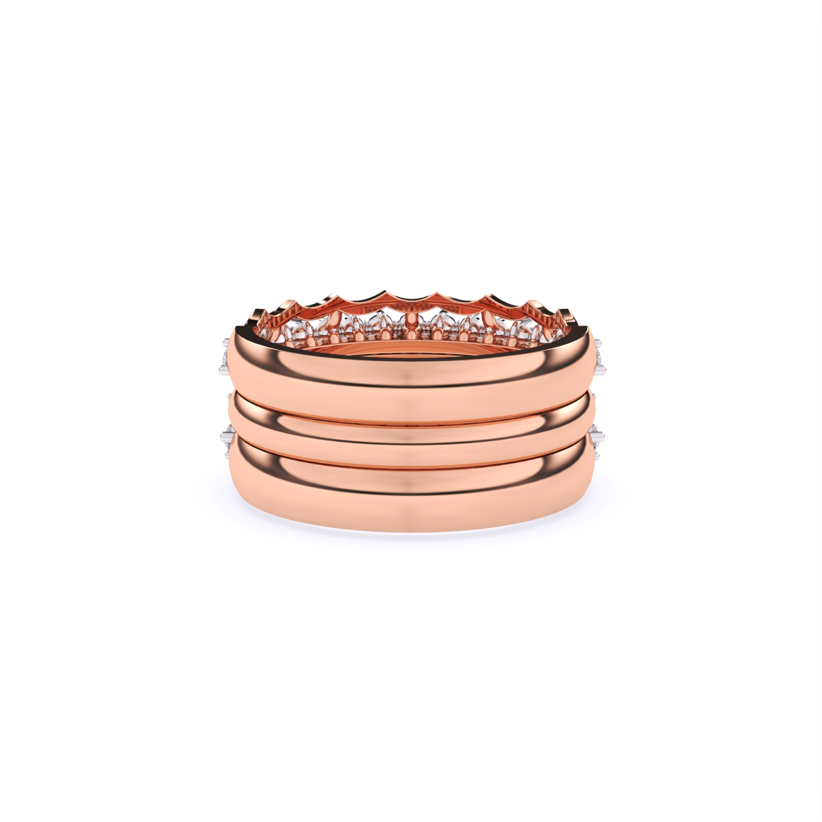 Round Half Eternity lab Grown Diamond Ring