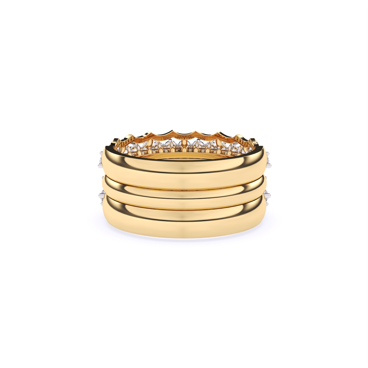 Round Half Eternity lab Grown Diamond Ring