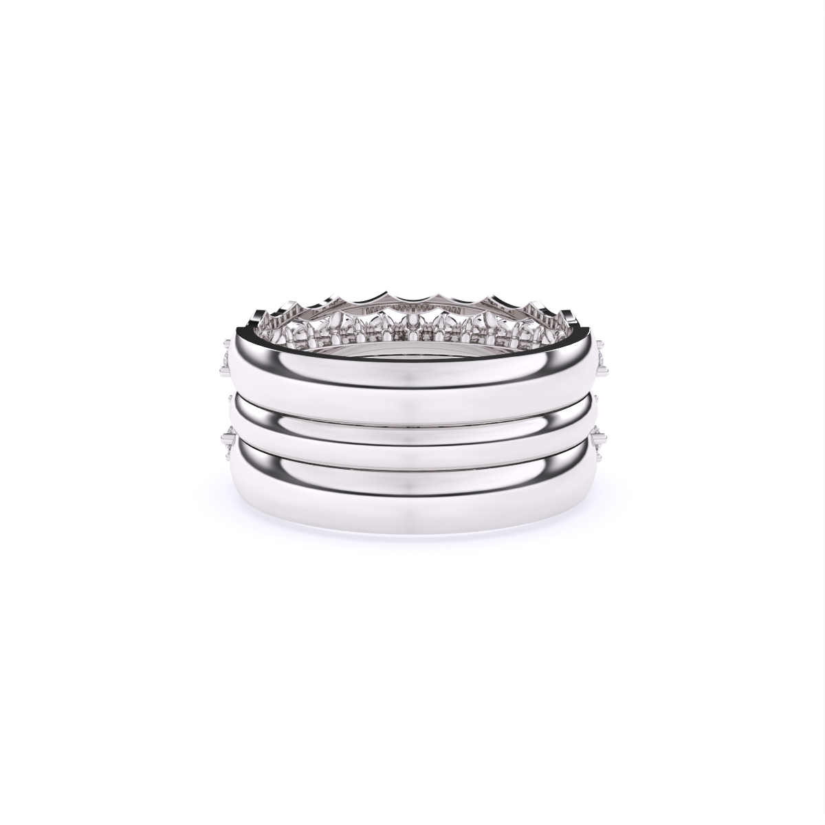 Round Half Eternity lab Grown Diamond Ring