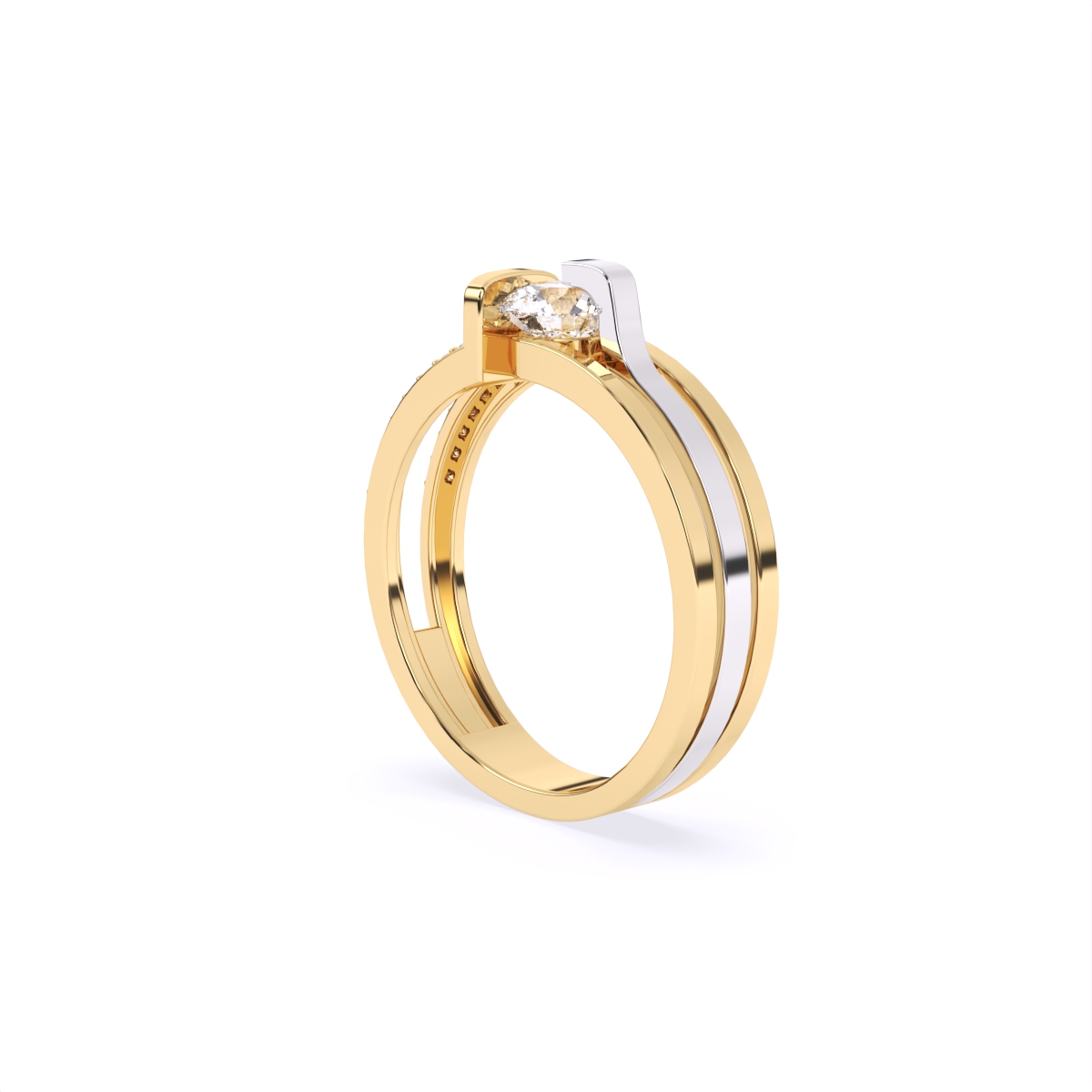 Round Solitaire and Accents Lab Diamond Ring